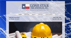 Desktop Screenshot of lonestarfiresprinkler.com